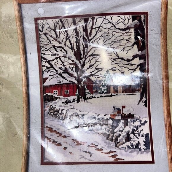 Something Special "Winter Scene" Counted Cross Stitch Kit 50320- 12x16 NEW - Picture 4 of 7
